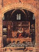 Antonello da Messina St Jerome in his Study oil painting artist